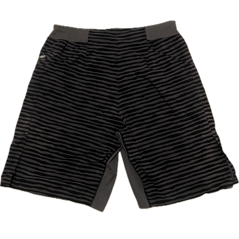 Lululemon Athletica Black and Gray Athletic Shorts